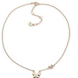 Dkny Gold-Tone Double Butterfly Pendant Necklace, 16" + 3" Extender - Gold